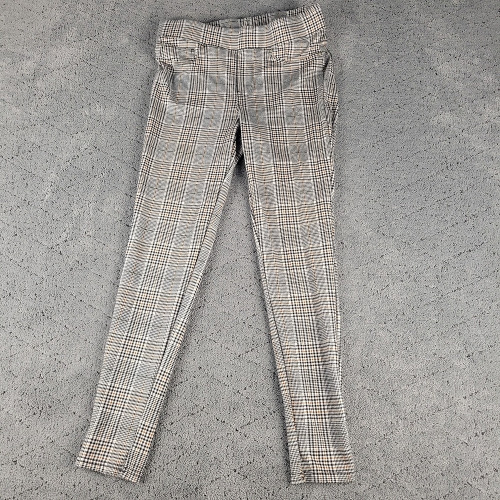 Seven7 Leggings Womens M Plaid Pull On Skinny Slimming Stretch Soft Comfort